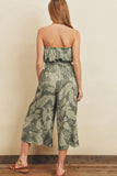 Tropical Sleeveless Jumpsuit