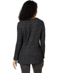Black Waffle Raglan 3/4 Sleeve Top