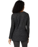 Black Waffle Raglan 3/4 Sleeve Top
