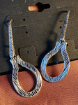 Long Silver Drop Earrings