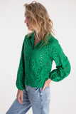 Cropped Green Blouse