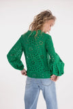 Cropped Green Blouse