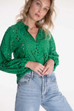 Cropped Green Blouse