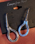 Long Silver Drop Earrings