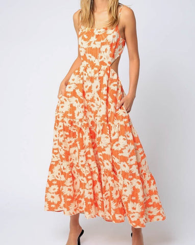 Open Back Maxi Dress
