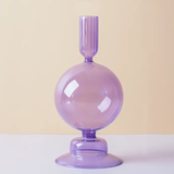 Lilac Purple Taper Candle Holder