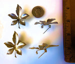 Leaf Pins -  Silver Metal