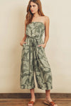Tropical Sleeveless Jumpsuit