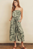 Tropical Sleeveless Jumpsuit