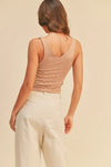 Striped V-Neck Tank Top